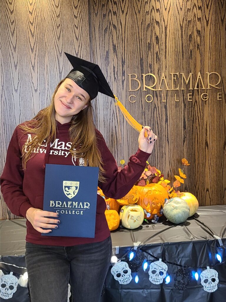 Congratulations to Valeriia, who is off to McMaster University for an undergraduate in social science!