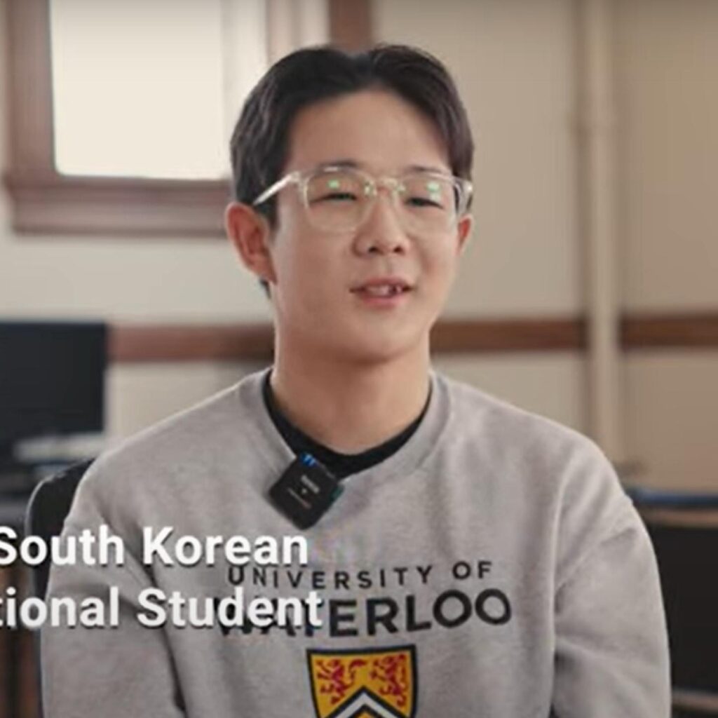 A Braemar graduate—and future pilot—at the University of Waterloo